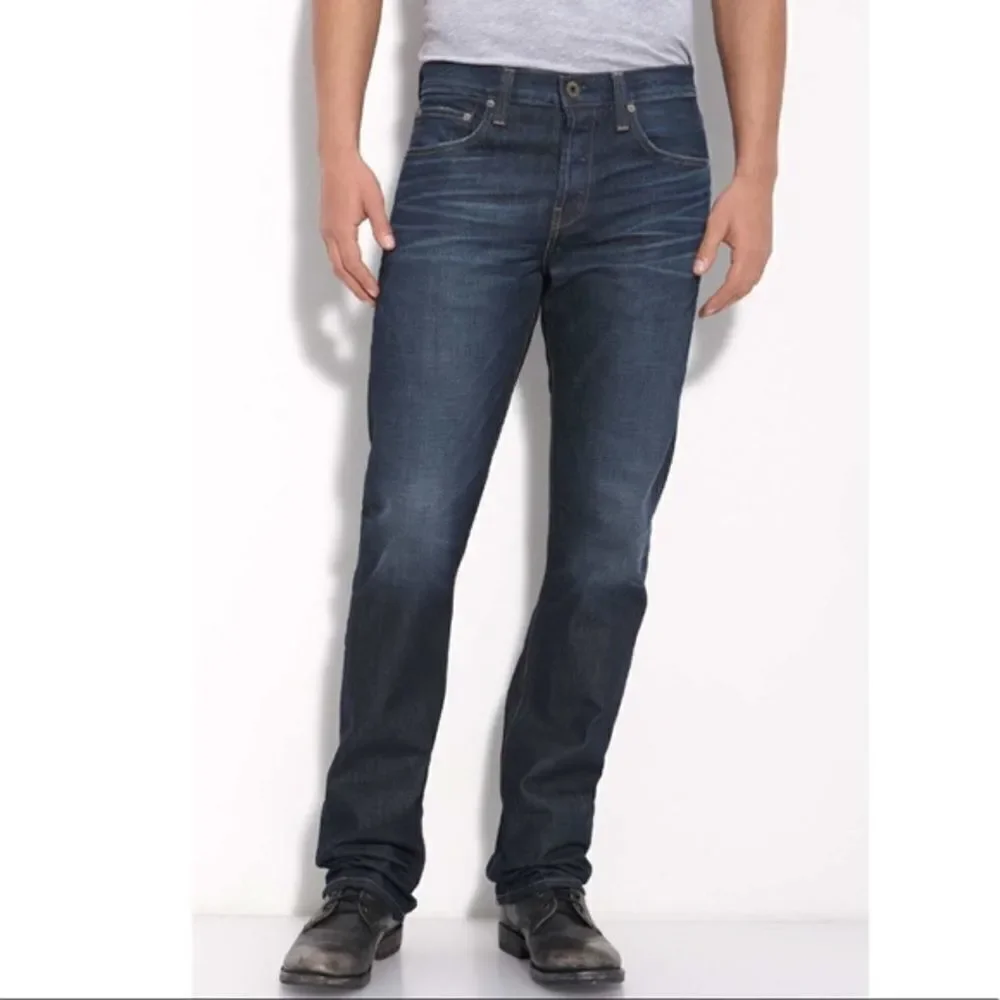 ✨3xHP✨Mens J Brand Walker Dark Wash Relaxed Straight Leg Jeans✨